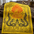 Authentic Thai Sacred Yantra Cloth "Luang Pho Yai - 9 Naga Wealth Treasure Edition 2021" (30 x 40 cm) Thai Blessing Co By RURUECHA