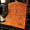Authentic Thai Sacred Yantra Cloth "Pho Kae Tiger-Faced Lersi Samingprai - 5 Tigers Glass Armor Edition" (A3 Size) by Ruen Phra Phetchalukan Pichai Songkhram Thai Blessing Co By RURUECHA