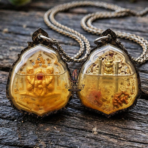 Authentic Thai Seduction Amulet "Yoni Naree Mee Chai BE 2569" - Patamang Lokiya Powder Immersed in 108 Charm Herb Oil with Dual Takrut, Ngang & In Koo Thai Blessing Co By RURUECHA