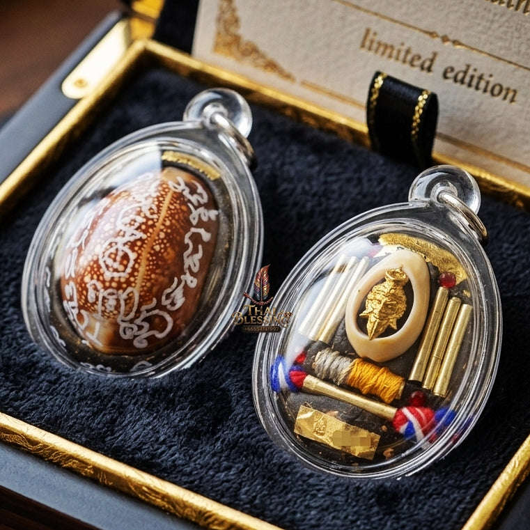 Authentic Thai Sorcery Amulet "Bia Gae Pho Kae - Chok Dee Mai Mee Jon" - Supreme Wealth Attraction, Black Magic Protection & Karma Reversal Thai Blessing Co By RURUECHA