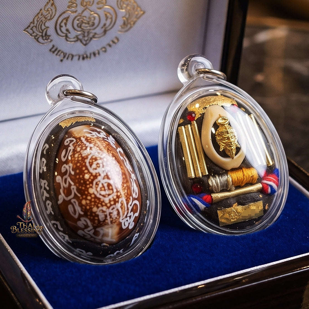 Authentic Thai Sorcery Amulet "Bia Gae Pho Kae - Chok Dee Mai Mee Jon" - Supreme Wealth Attraction, Black Magic Protection & Karma Reversal Thai Blessing Co By RURUECHA