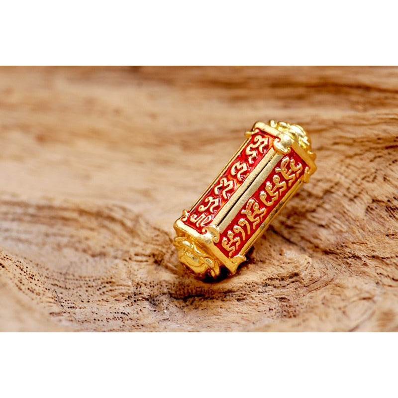 Authentic Thai Talisman for Wealth - Premium Amulet ร้านค้าของฉัน 2K plated metal (silver-gold) Mineral materials (wealth-attracting) Gold plated shoulder Mineral materials (wealth-attracting)-Gold plated shoulder-2K plated metal (silver-gold)-2K plated metal (brass-silver)-Gold plated shoulder black enamel-Red enamel gold shoulder-