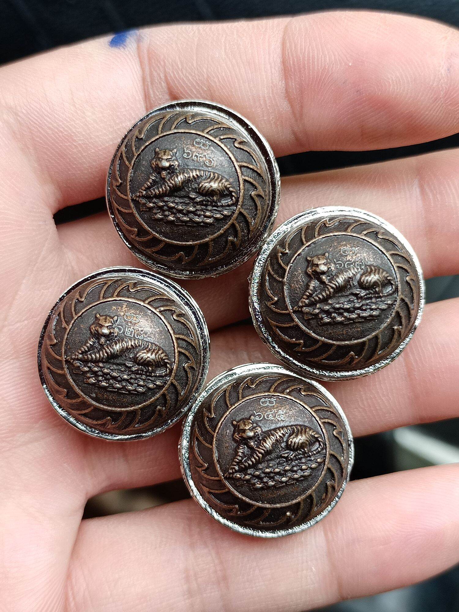 Authentic Thai Tiger Amulet - Protection Prort Kro Seua Non Kin for Safety and Luck