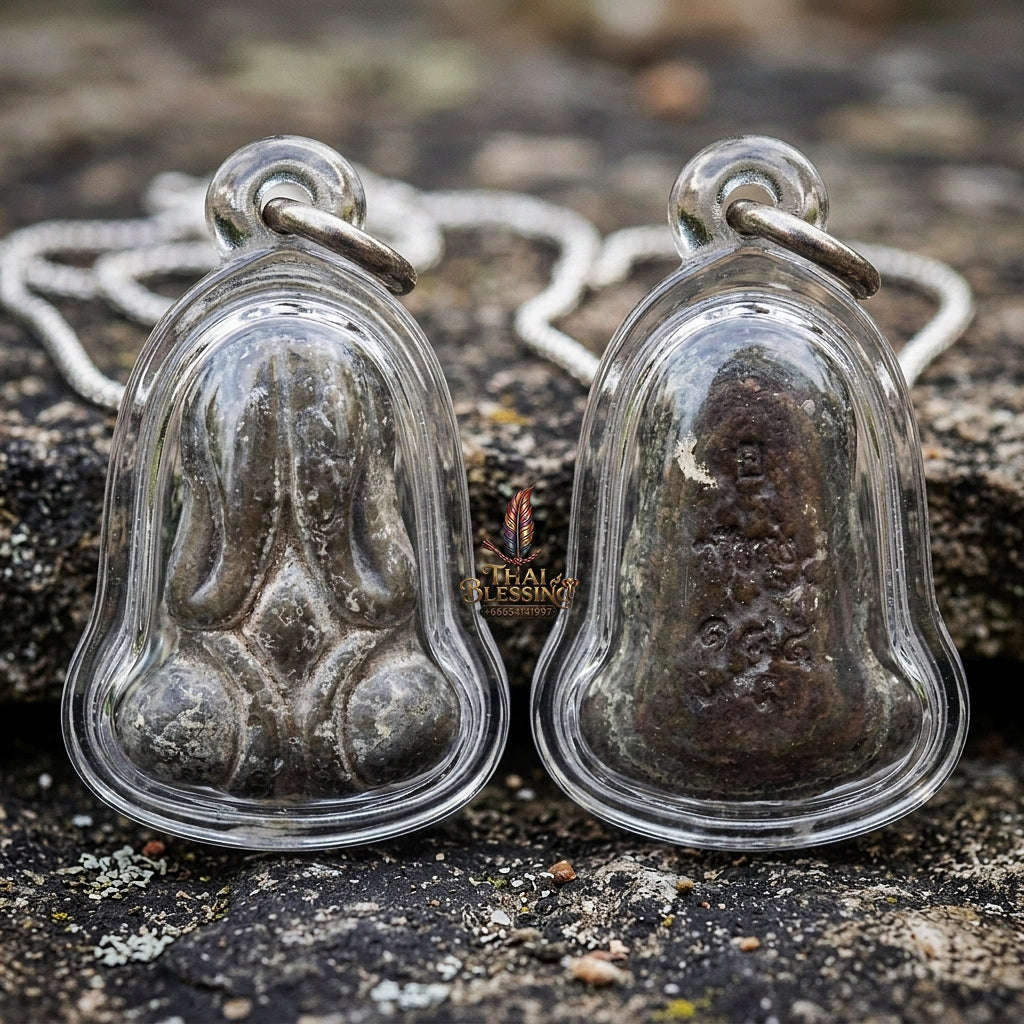 Authentic Thai Wealth Amulet "Phra Pidta Phokasap BE 2564" - Sacred Lead Alloy Wealth & Protection Talisman