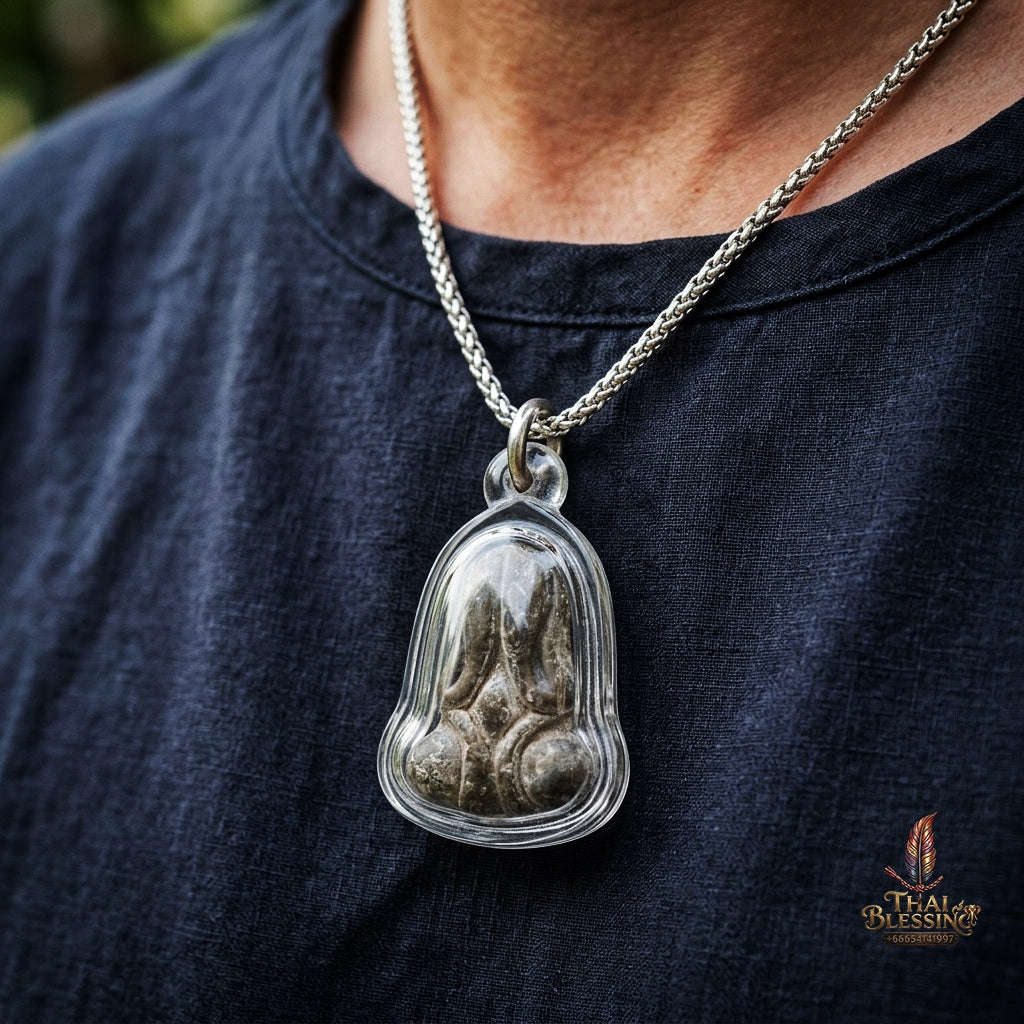 Authentic Thai Wealth Amulet "Phra Pidta Phokasap BE 2564" - Sacred Lead Alloy Wealth & Protection Talisman