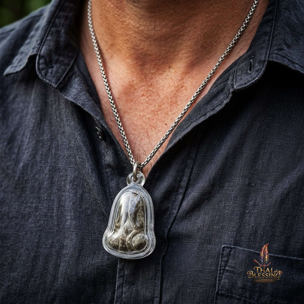 Authentic Thai Wealth Amulet "Phra Pidta Phokasap BE 2564" - Sacred Lead Alloy Wealth & Protection Talisman