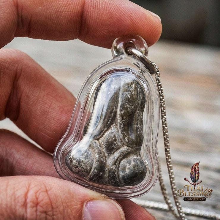 Authentic Thai Wealth Amulet "Phra Pidta Phokasap BE 2564" - Sacred Lead Alloy Wealth & Protection Talisman