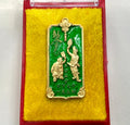 🪙 “Only‑Wealth Twin Reapers Medal” – Tua Pae & Yee Pae White‑Black Fortune Messengers Amulet by Luang Pho It, Wat Chulamanee กาหลั่ยทองลงยาเขียว