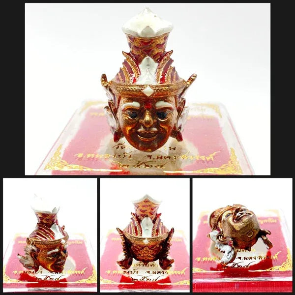 🧘‍♂️✨ Supreme Elder Sage Head Amulet – Chatkan Bu Cha Kru Punyagam Edition for Ultimate Blessings & Protection