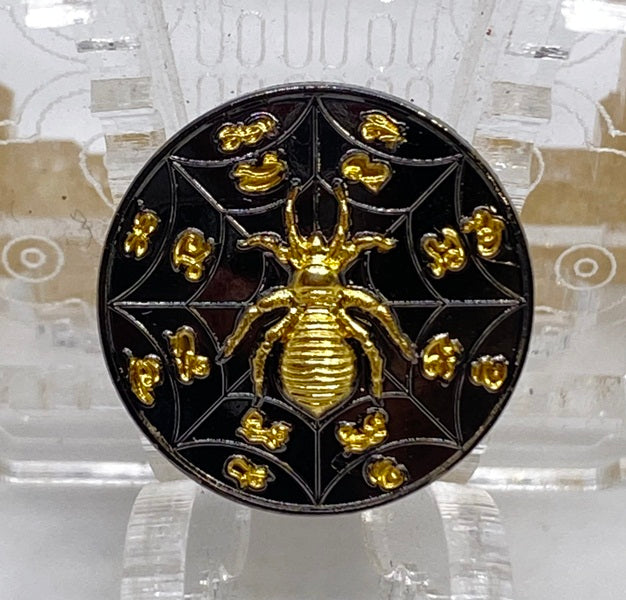 Spider Wealth Coin Amulet by Kruba Baeng | Ultimate Token for Fortune and Prosperity
