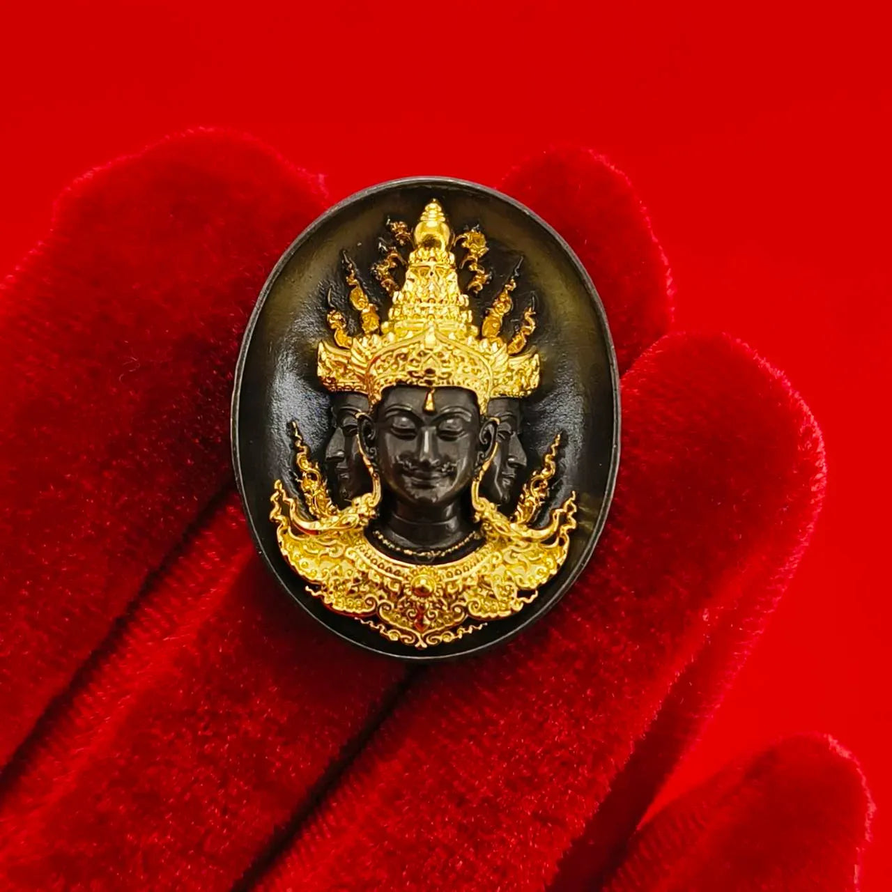 Sacred Phra Phrom Amulet - Phon Phrom Likhit Edition for Prosperity and Protection