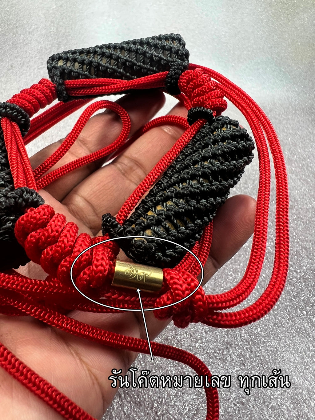 Thai Bamboo Waist Amulet for Spiritual Protection and Good Fortune