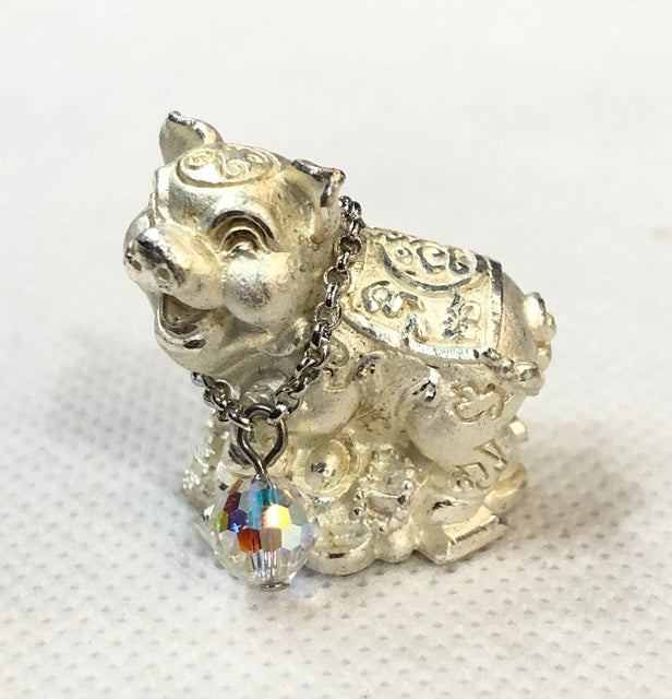 🐷💰 Supreme Wealth Pig Talisman – "Chana Chun" Edition for Victory Over Poverty & Massive Fortune Silver plated