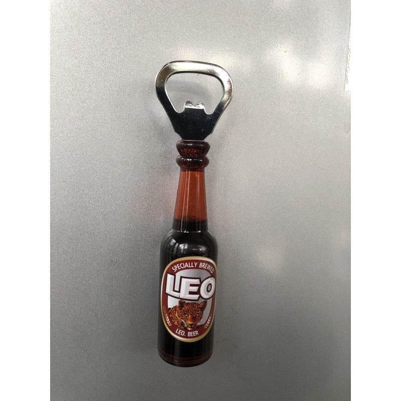 Beer Bottle Opener Fridge Magnet Set - Fun and Functional Kitchen Accessory ลีโอ 3.5x3.5x14cm.