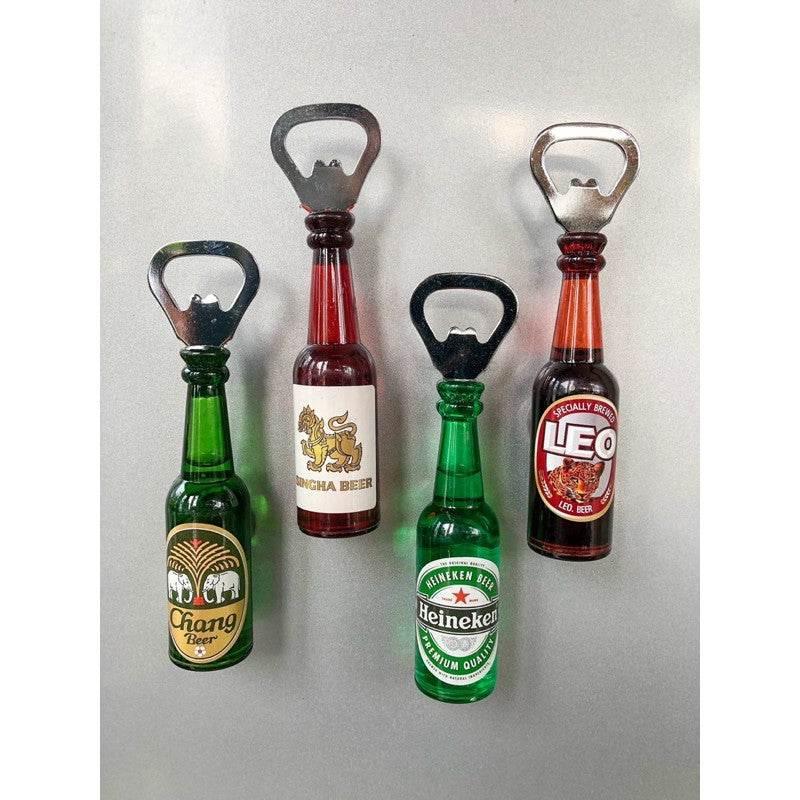 Beer Bottle Opener Fridge Magnet Set - Fun and Functional Kitchen Accessory