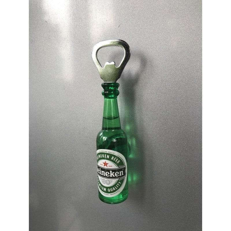 Beer Bottle Opener Fridge Magnet Set - Fun and Functional Kitchen Accessory ไฮเนเก้น 3.5x3.5x14cm.