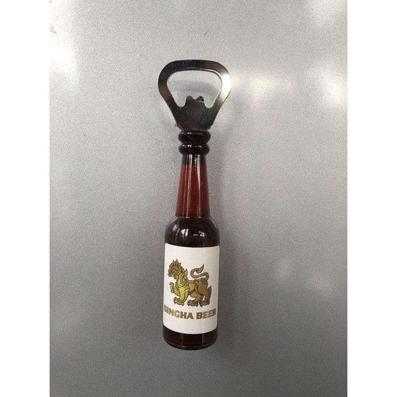 Beer Bottle Opener Fridge Magnet Set - Fun and Functional Kitchen Accessory สิงห์ 3.5x3.5x14cm.