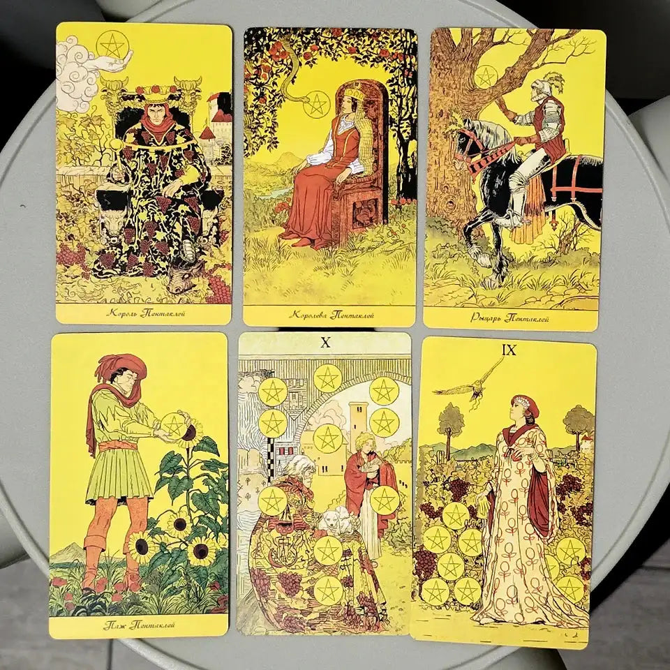 Before Tarot Deck – 78 Cards, Authentic Russian Language Edition, Portable 10.3 x 6 cm