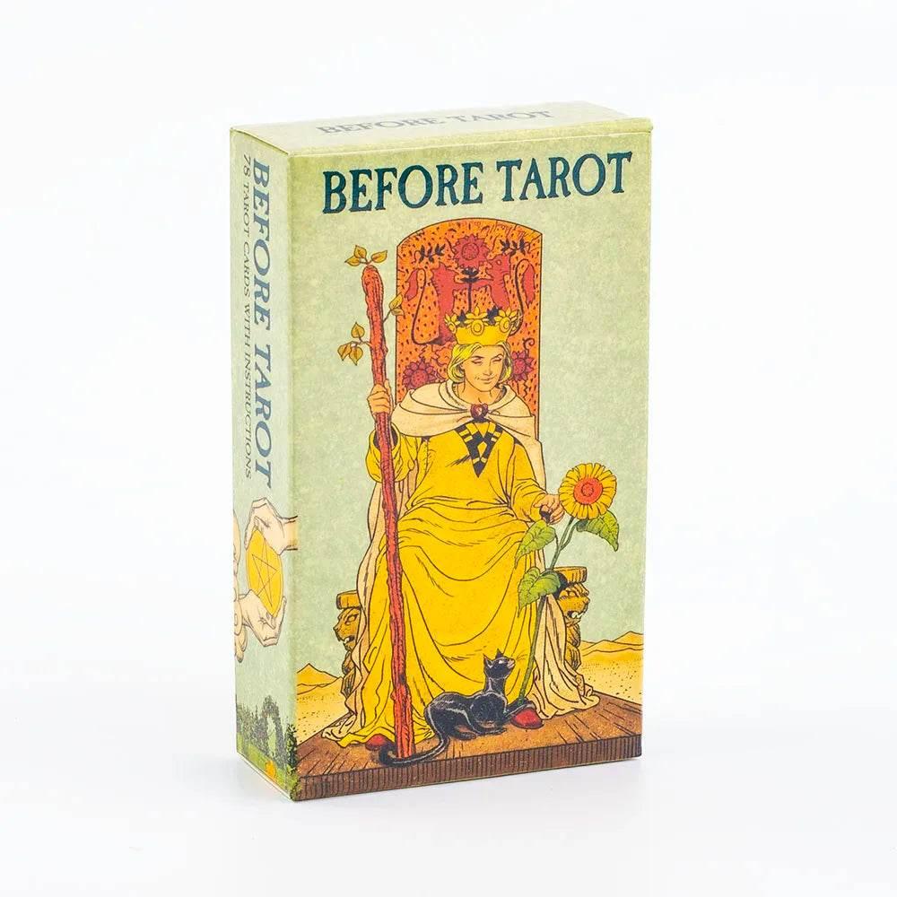 Metal Box Gilded Tarot Cards Deck - Thai Blessing Co Tarot Cards with Paper Guidebook - English Version
