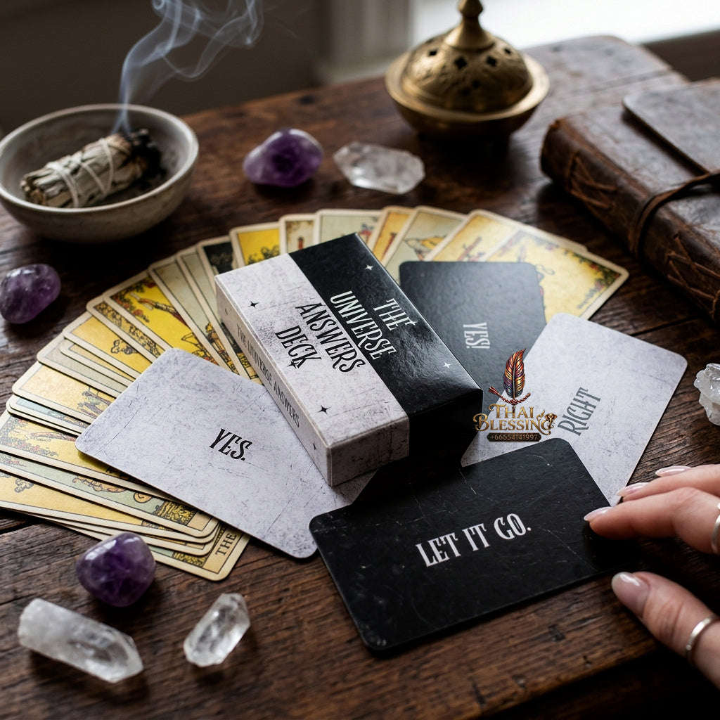 Best Rider-Waite Tarot Deck for Beginners - 78-Card Classic Tarot Cards Set with Guidebook | Top Rated Fortune Telling & Tabletop Divination Spiritual Art Collectible Thai Blessing Co By RURUECHA