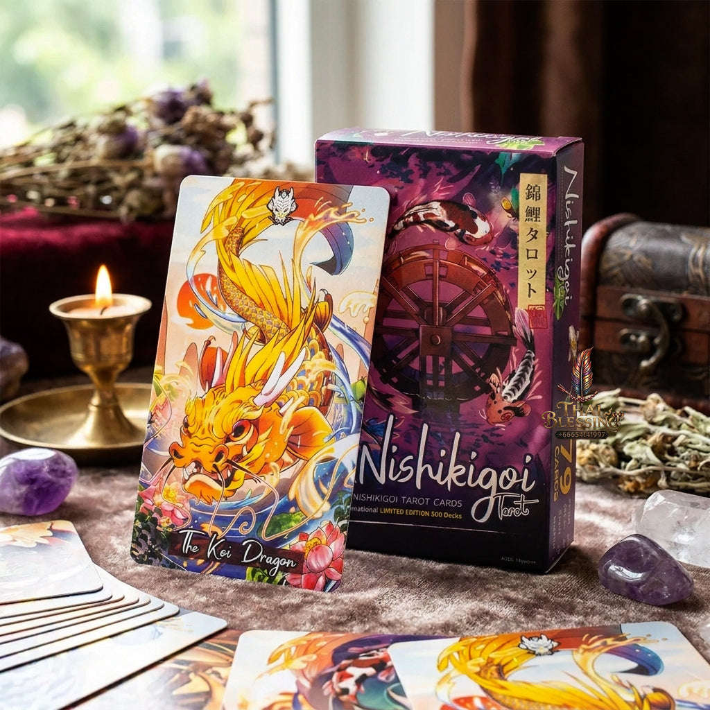 Best Rider-Waite Tarot Deck for Beginners - 78-Card Classic Tarot Cards Set with Guidebook | Top Rated Fortune Telling & Tabletop Divination Spiritual Art Collectible Thai Blessing Co By RURUECHA