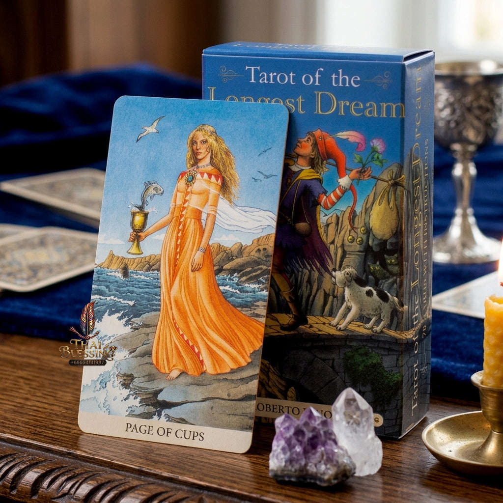 Best Rider-Waite Tarot Deck for Beginners - 78-Card Classic Tarot Cards Set with Guidebook | Top Rated Fortune Telling & Tabletop Divination Spiritual Art Collectible Thai Blessing Co By RURUECHA