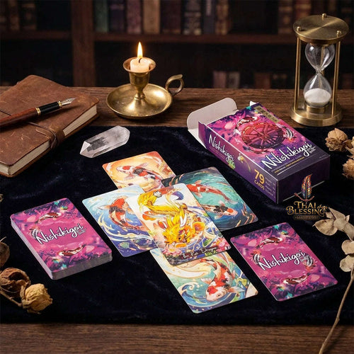 Best Rider-Waite Tarot Deck for Beginners - 78-Card Classic Tarot Cards Set with Guidebook | Top Rated Fortune Telling & Tabletop Divination Spiritual Art Collectible Thai Blessing Co By RURUECHA