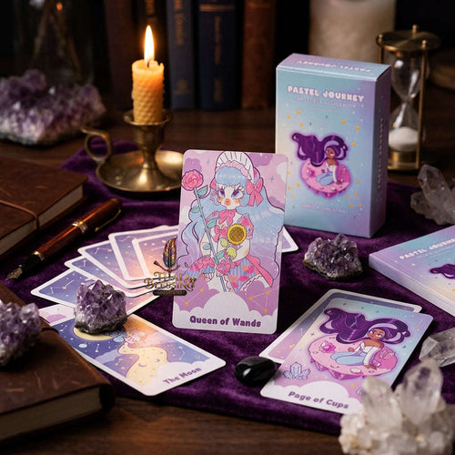 Best Rider-Waite Tarot Deck for Beginners - 78-Card Classic Tarot Cards Set with Guidebook | Top Rated Fortune Telling & Tabletop Divination Spiritual Art Collectible Thai Blessing Co By RURUECHA