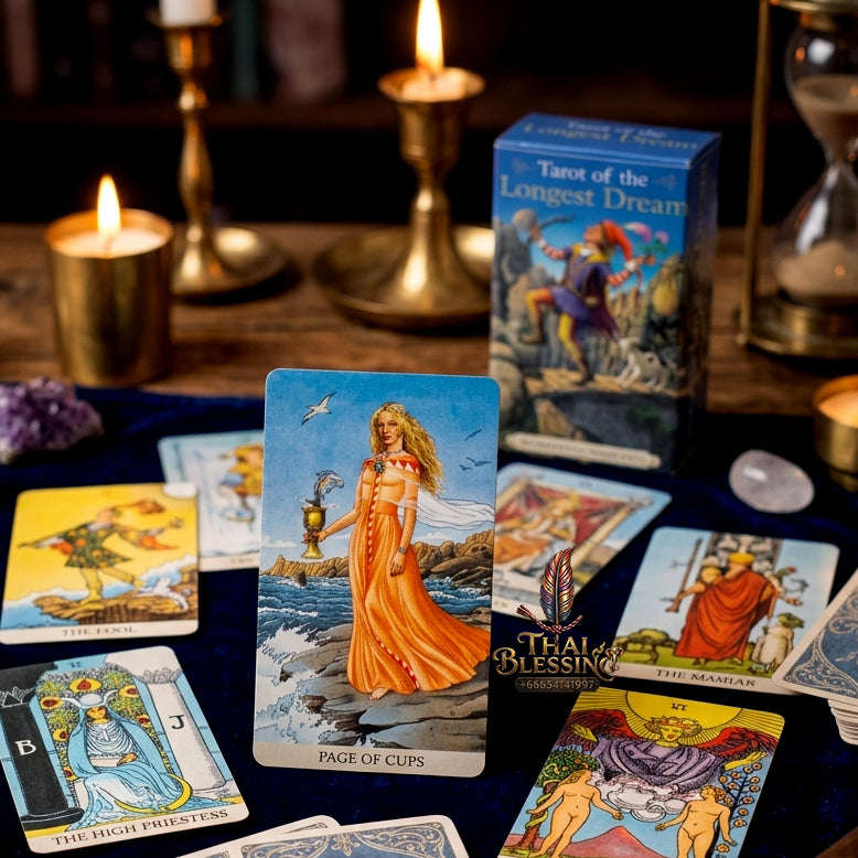 Best Rider-Waite Tarot Deck for Beginners - 78-Card Classic Tarot Cards Set with Guidebook | Top Rated Fortune Telling & Tabletop Divination Spiritual Art Collectible Thai Blessing Co By RURUECHA