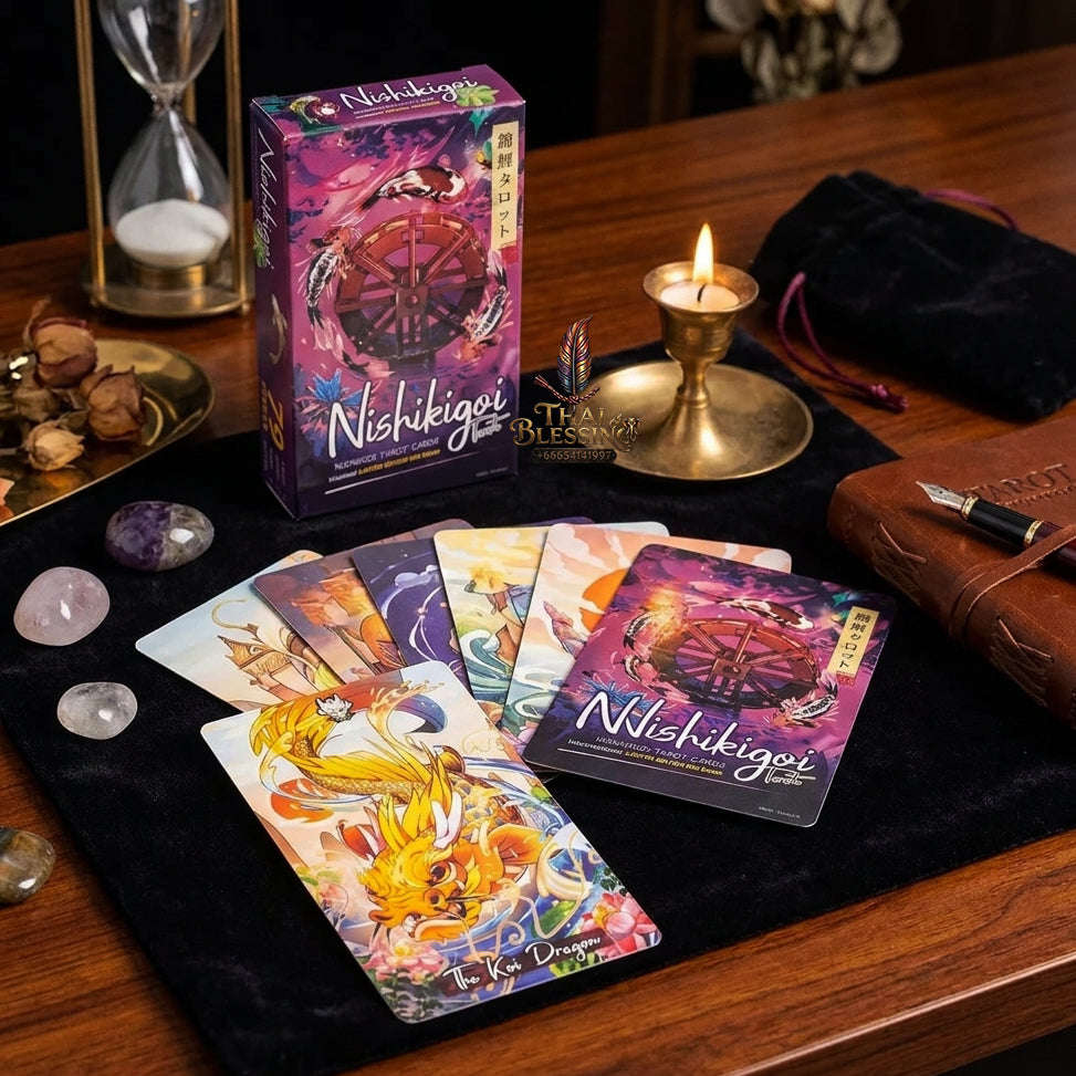 Best Rider-Waite Tarot Deck for Beginners - 78-Card Classic Tarot Cards Set with Guidebook | Top Rated Fortune Telling & Tabletop Divination Spiritual Art Collectible Thai Blessing Co By RURUECHA