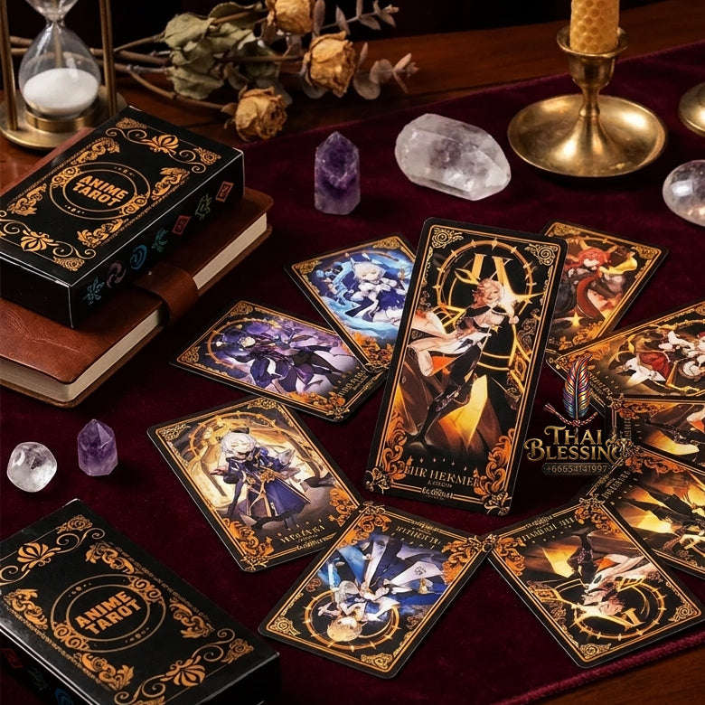 Best Rider-Waite Tarot Deck for Beginners - 78-Card Classic Tarot Cards Set with Guidebook | Top Rated Fortune Telling & Tabletop Divination Spiritual Art Collectible Thai Blessing Co By RURUECHA