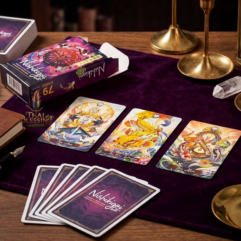Best Rider-Waite Tarot Deck for Beginners - 78-Card Classic Tarot Cards Set with Guidebook | Top Rated Fortune Telling & Tabletop Divination Spiritual Art Collectible Thai Blessing Co By RURUECHA