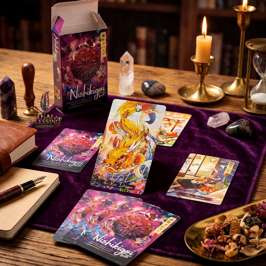 Best Rider-Waite Tarot Deck for Beginners - 78-Card Classic Tarot Cards Set with Guidebook | Top Rated Fortune Telling & Tabletop Divination Spiritual Art Collectible Thai Blessing Co By RURUECHA