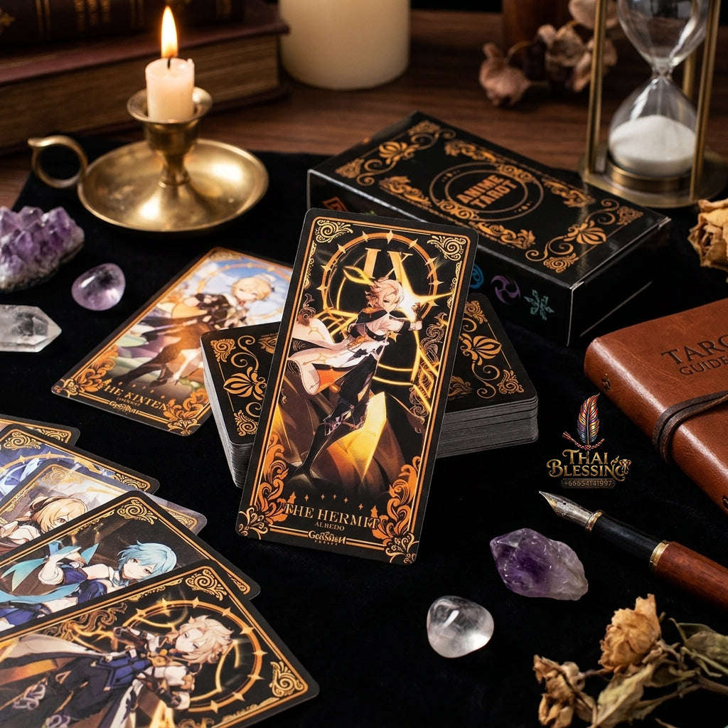 Best Rider-Waite Tarot Deck for Beginners - 78-Card Classic Tarot Cards Set with Guidebook | Top Rated Fortune Telling & Tabletop Divination Spiritual Art Collectible Thai Blessing Co By RURUECHA