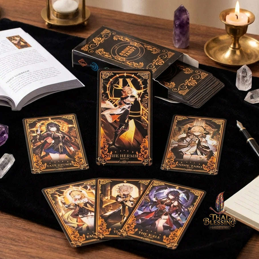 Best Rider-Waite Tarot Deck for Beginners - 78-Card Classic Tarot Cards Set with Guidebook | Top Rated Fortune Telling & Tabletop Divination Spiritual Art Collectible Thai Blessing Co By RURUECHA
