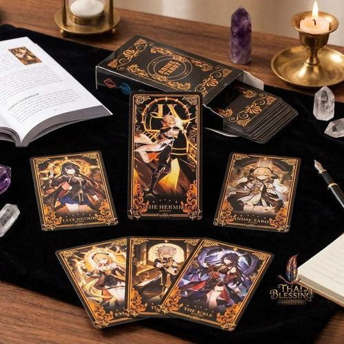 Best Rider-Waite Tarot Deck for Beginners - 78-Card Classic Tarot Cards Set with Guidebook | Top Rated Fortune Telling & Tabletop Divination Spiritual Art Collectible Thai Blessing Co By RURUECHA