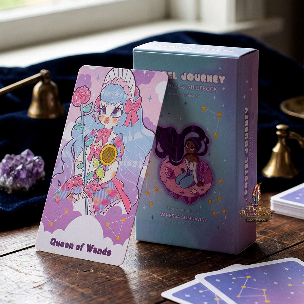 Best Rider-Waite Tarot Deck for Beginners - 78-Card Classic Tarot Cards Set with Guidebook | Top Rated Fortune Telling & Tabletop Divination Spiritual Art Collectible Thai Blessing Co By RURUECHA