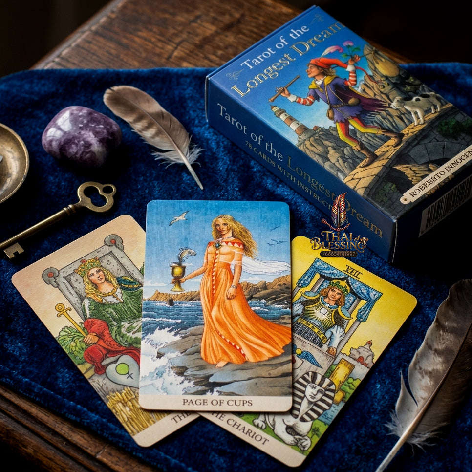 Best Rider-Waite Tarot Deck for Beginners - 78-Card Classic Tarot Cards Set with Guidebook | Top Rated Fortune Telling & Tabletop Divination Spiritual Art Collectible Thai Blessing Co By RURUECHA