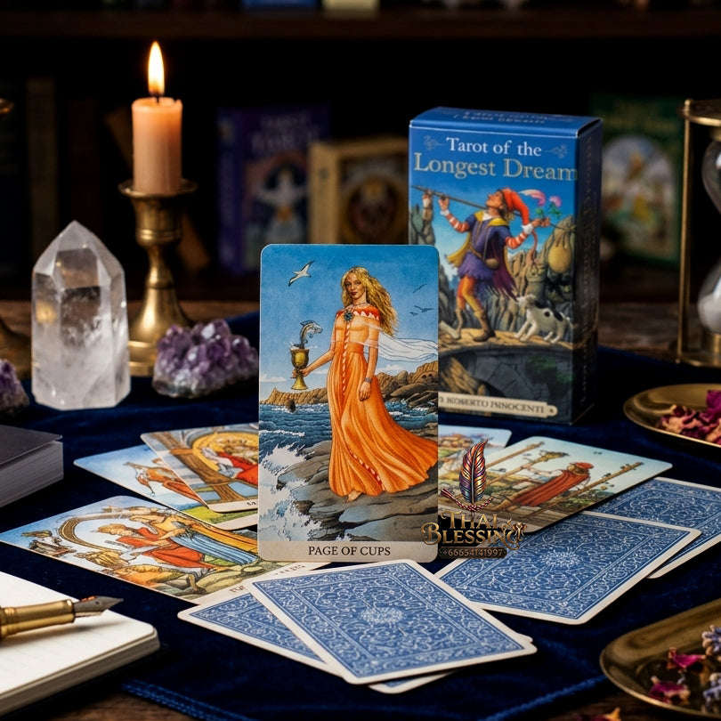 Best Rider-Waite Tarot Deck for Beginners - 78-Card Classic Tarot Cards Set with Guidebook | Top Rated Fortune Telling & Tabletop Divination Spiritual Art Collectible Thai Blessing Co By RURUECHA