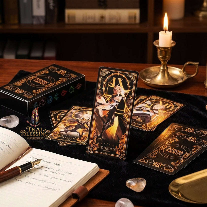 Best Rider-Waite Tarot Deck for Beginners - 78-Card Classic Tarot Cards Set with Guidebook | Top Rated Fortune Telling & Tabletop Divination Spiritual Art Collectible Thai Blessing Co By RURUECHA