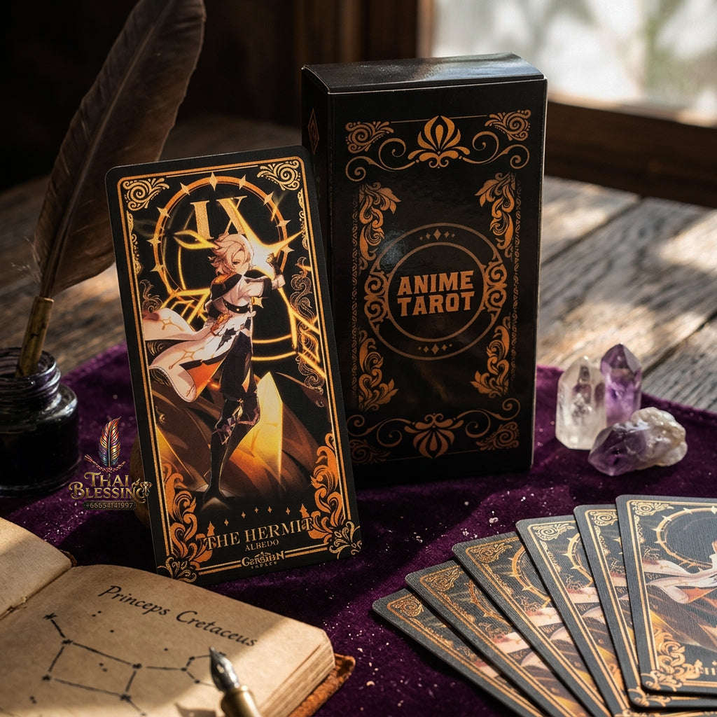 Best Rider-Waite Tarot Deck for Beginners - 78-Card Classic Tarot Cards Set with Guidebook | Top Rated Fortune Telling & Tabletop Divination Spiritual Art Collectible Thai Blessing Co By RURUECHA