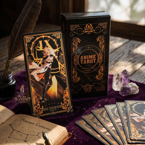 Best Rider-Waite Tarot Deck for Beginners - 78-Card Classic Tarot Cards Set with Guidebook | Top Rated Fortune Telling & Tabletop Divination Spiritual Art Collectible Thai Blessing Co By RURUECHA