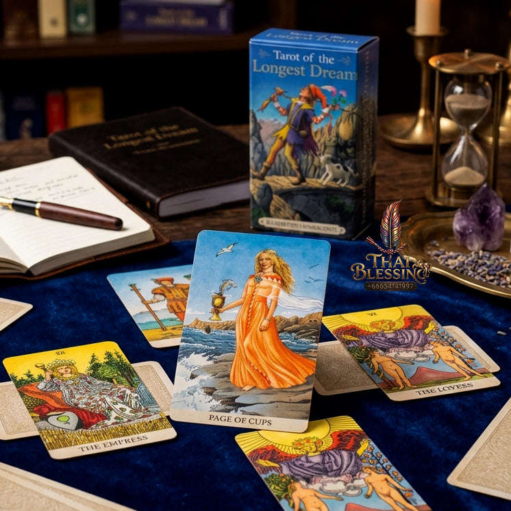 Best Rider-Waite Tarot Deck for Beginners - 78-Card Classic Tarot Cards Set with Guidebook | Top Rated Fortune Telling & Tabletop Divination Spiritual Art Collectible Thai Blessing Co By RURUECHA