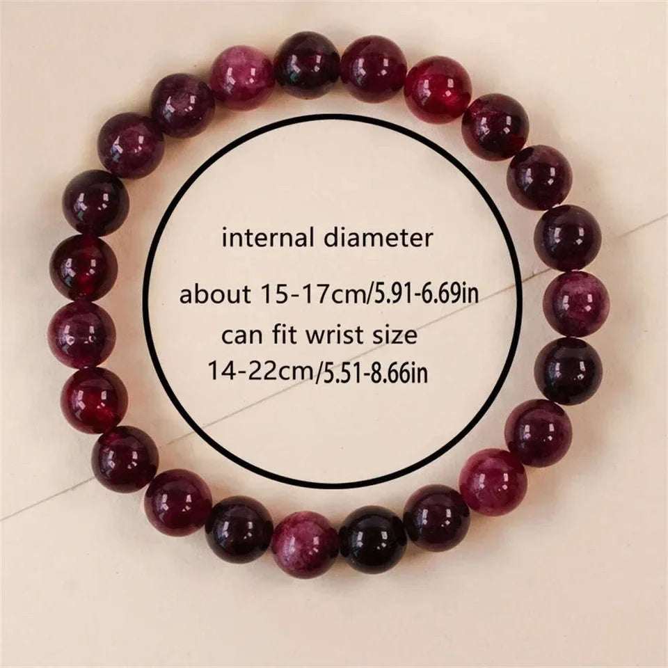 ✨ Best-Selling Handmade Natural Stone Bracelet – Elegant Beaded Pulsera with Stainless Steel for Women