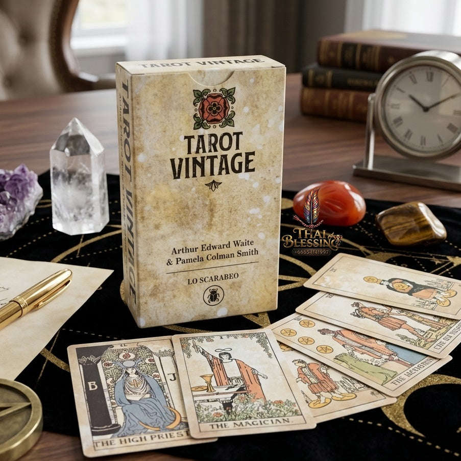 ✨ Big Size 12x7cm Vintage Tarot Cards: 78 Rider Deck Oracle English Visions Divination Edition Board & Family Party Game
