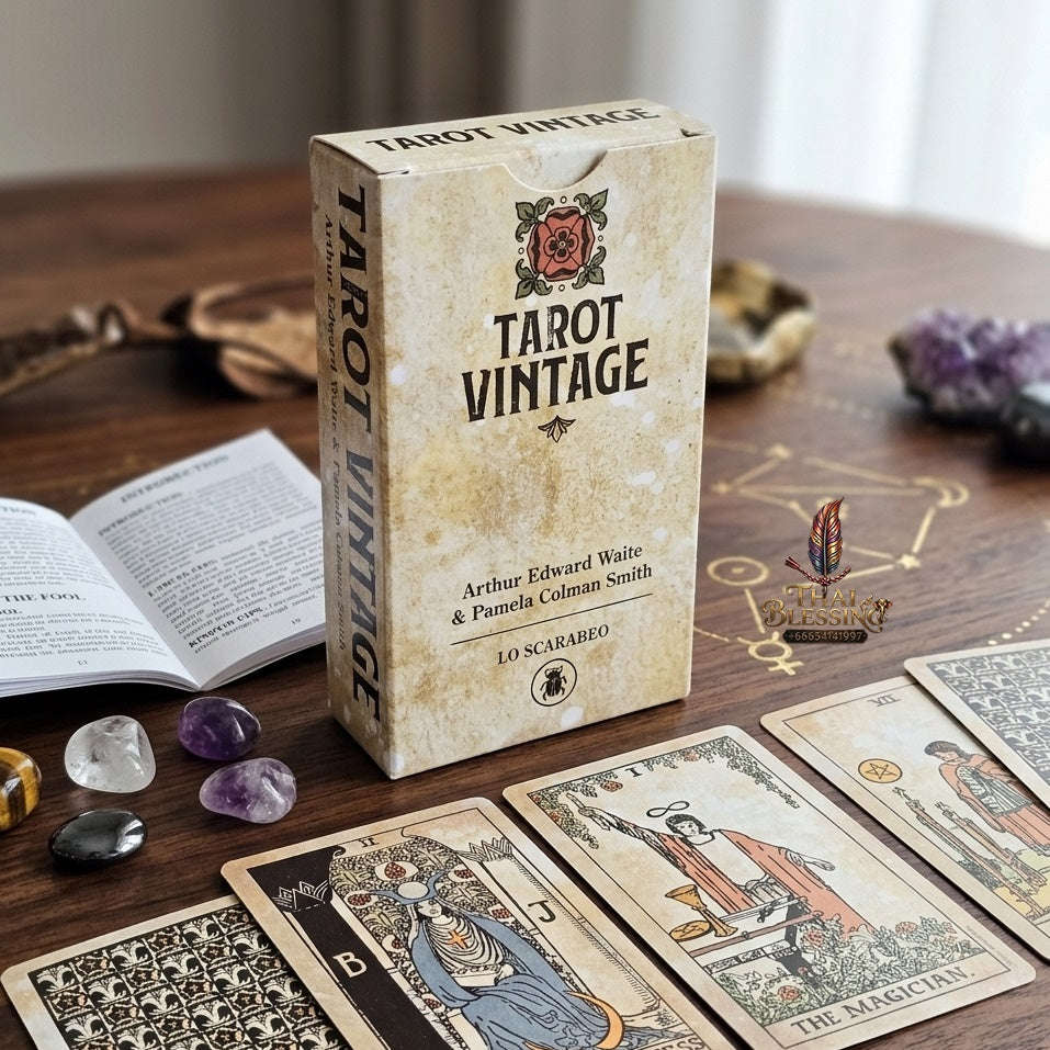 ✨ Big Size 12x7cm Vintage Tarot Cards: 78 Rider Deck Oracle English Visions Divination Edition Board & Family Party Game