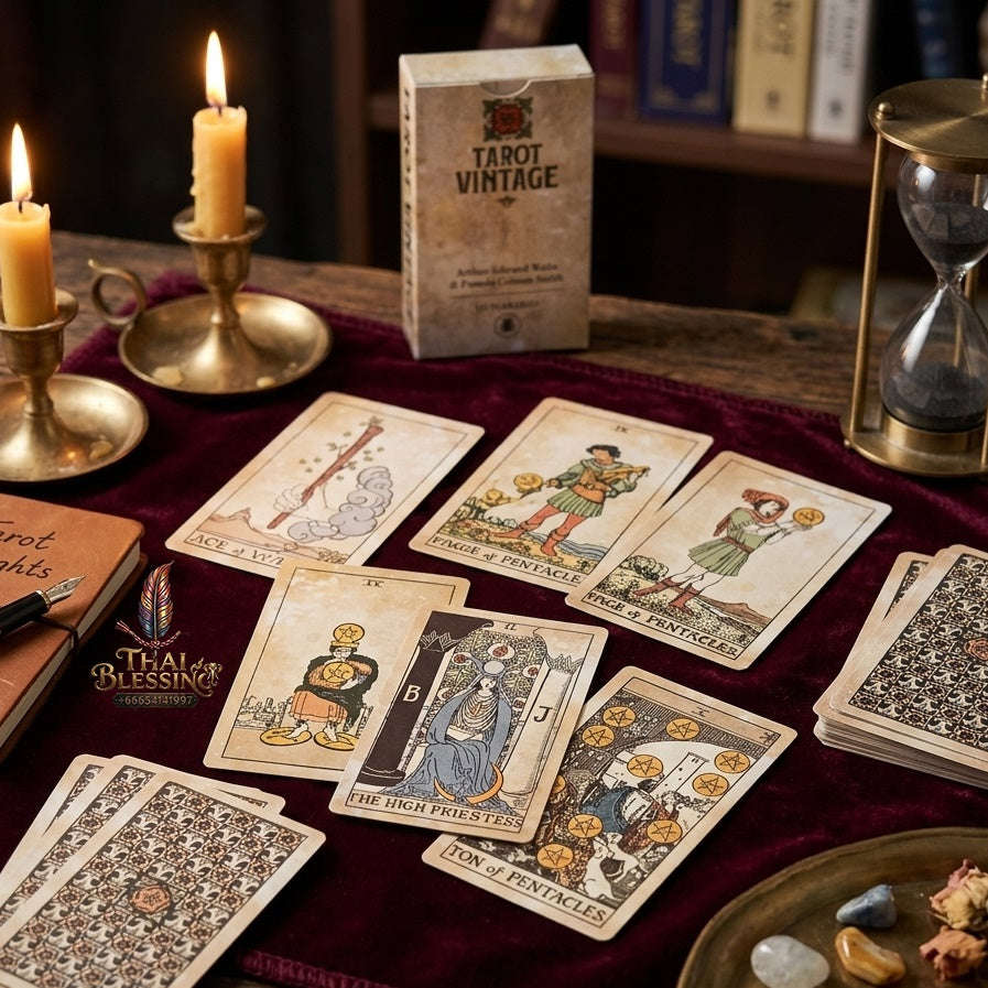 ✨ Big Size 12x7cm Vintage Tarot Cards: 78 Rider Deck Oracle English Visions Divination Edition Board & Family Party Game