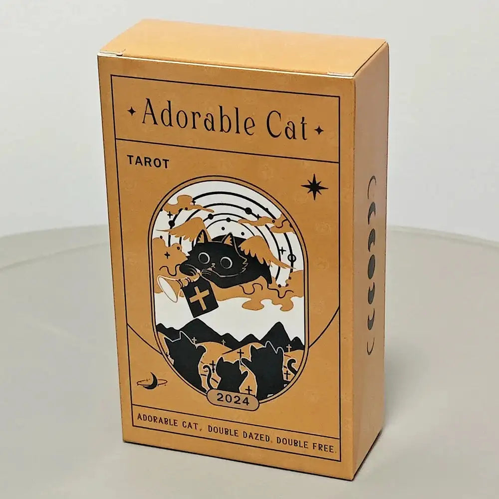 Black Adorable Cat Tarot Deck – 78 Cards | Compact 10.3 x 6 cm | Whimsical Black Cat Inspired Rider Waite Deck Default Title