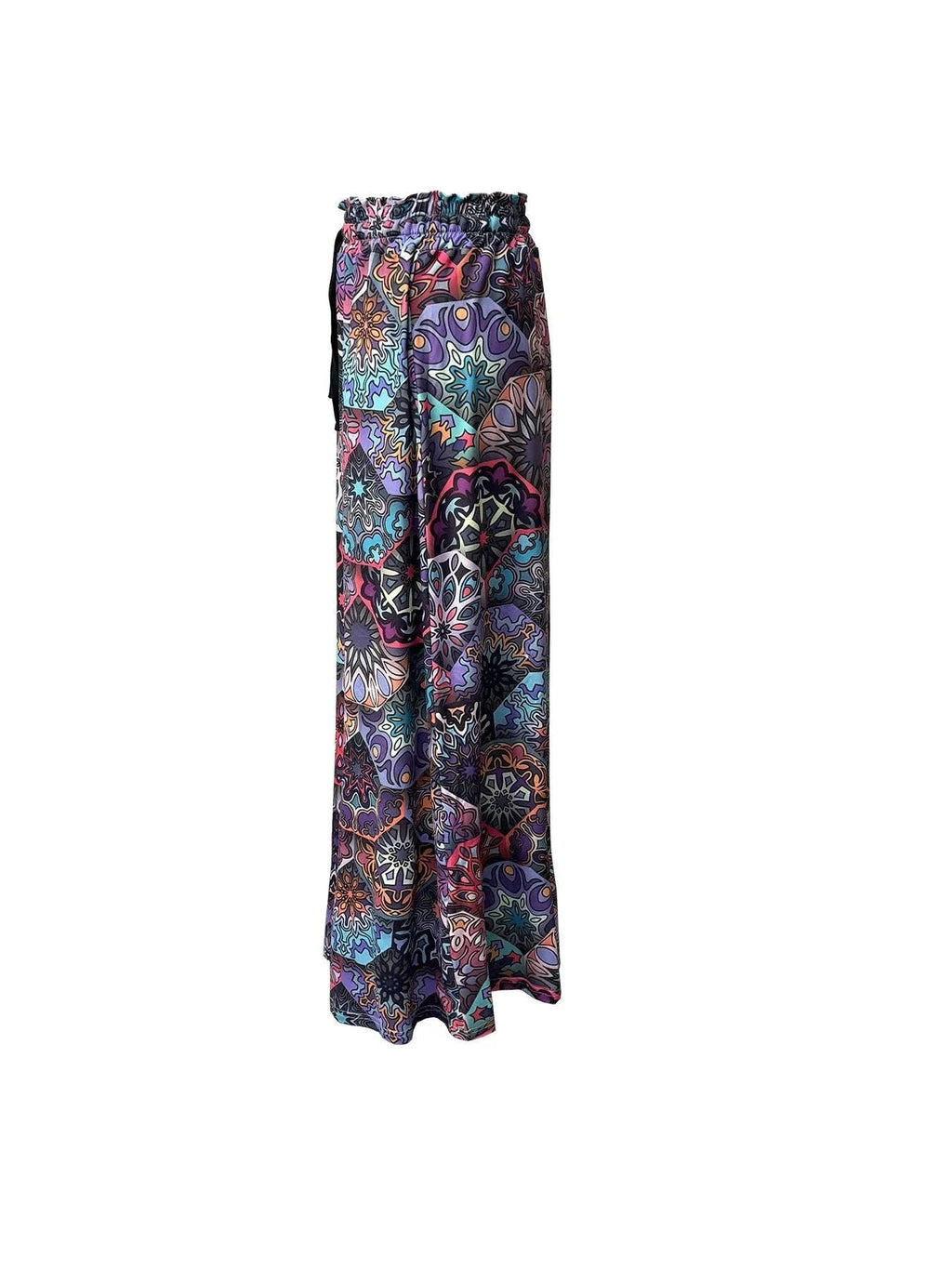 Bohemian High Waist Skirt - 3D Digital Print for Spring/Summer Fashion