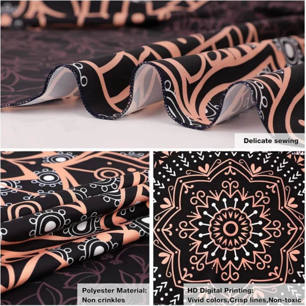 UV Neon Bohemian Decor for a Tranquil Meditation Room Vibe